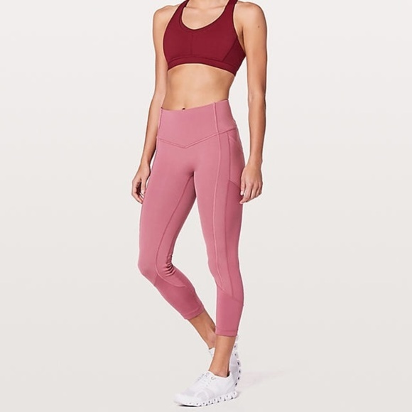 lululemon athletica Pants - Lululemon All The Right Places Crop II Moss Rose